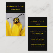 Guêpe drôle - carte de visite (Devant / Derrière)