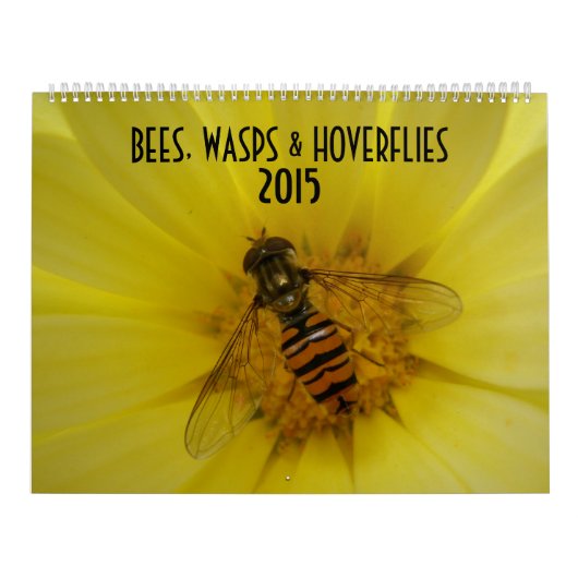 Guêpes d'abeilles et Hoverflies Calendrier 2015 (Protection)