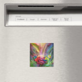 Guérir Chakra Magnet d'art Rose (In Situ (Lave-vaisselle))