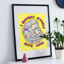 Guérir la fête des mères Affiche colorante