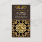 Guérir la Terre Batik Yoga Cartes de visite (Dos)