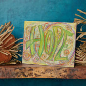 Guérir l'espoir Mot inspirant Art Imprimer Plaques (Côté)