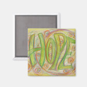 Guérir l'espoir Word Art sur mesure Aimants frigor (Recto/Verso)