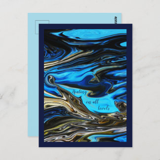 Guérison à tous les niveaux Carte postale marbrée