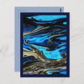 Guérison à tous les niveaux carte postale marbrée (Devant / Derrière)