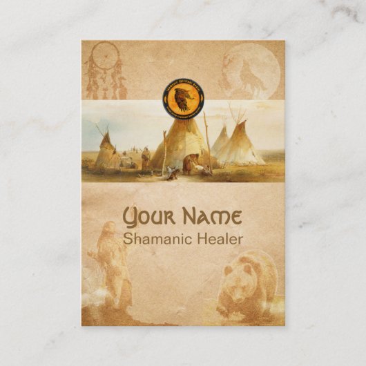 Guérison de Shamanic - carte de visite (Devant)