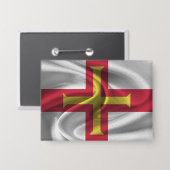 Guernsey Flag Button (Voorkant / Achterkant)