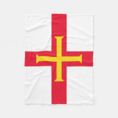 Guernsey Flag Fleece Deken (Voorkant)