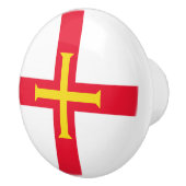 Guernsey Flag Keramische Knop (Rechts)