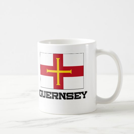 Guernsey Flag Koffiemok (Rechts)