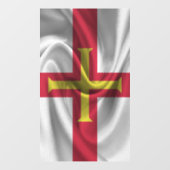 Guernsey Flag Raamsticker (Vel)