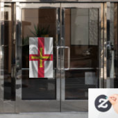 Guernsey Flag Raamsticker (Kantoordeur)