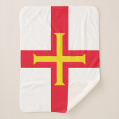 Guernsey Flag Sherpa Deken (Voorkant)