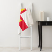 Guernsey Flag Sherpa Deken (In situ)