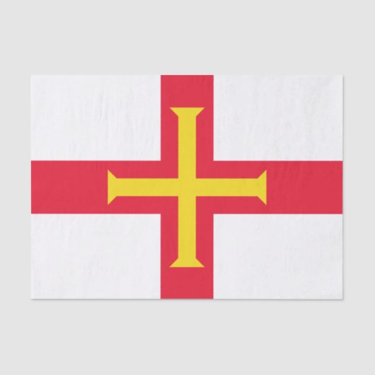 Guernsey Flag Tissuepapier (Voorkant)