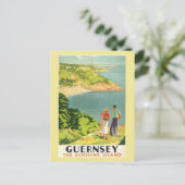  Guernsey Het Briefkaart van het Sunshine Island (Staand voorkant)