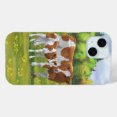 Guernsey Koe en Cute Calf in Summer Pasture Case-Mate iPhone Case (Achterkant (horizontaal))