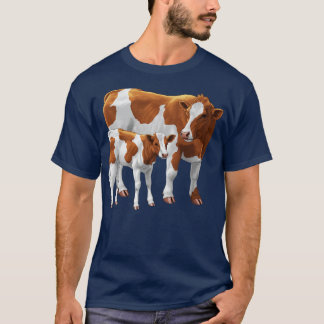 Guernsey Koe en Schattig Kalf T-shirt