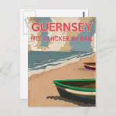Guernsey  locomotief briefkaart (Voorkant / Achterkant)