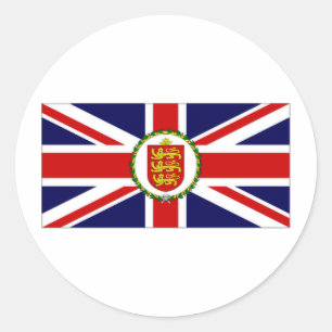 Guernsey luitenant-gouverneur Flag Ronde Sticker