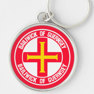 Guernsey Round Emblem Sleutelhanger