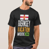 Guernsey Souvenir - Reizen - Guernsey Vakantie Mod T-shirt (Voorkant)