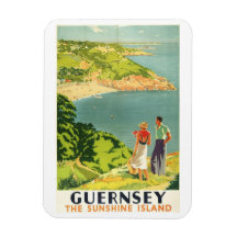  Guernsey Travel Poster Magnet