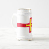 Guernsey vlag bierpul (Voorkant links)