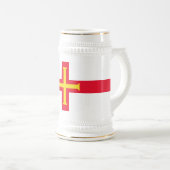 Guernsey vlag bierpul (Voorkant rechts)