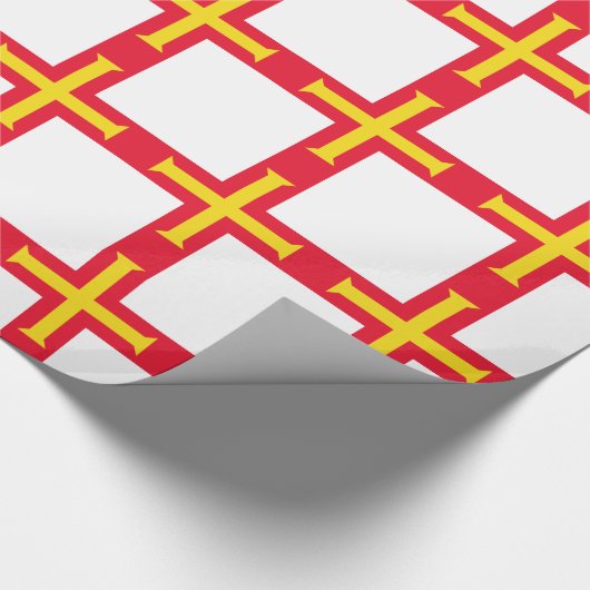 Guernsey vlag cadeaupapier (Hoek)