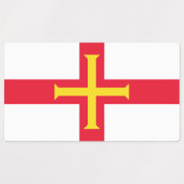 Guernsey vlag labels (Design 1)