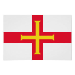 Guernsey vlag perfect poster