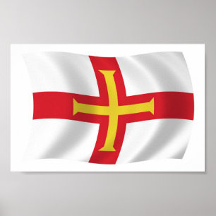 Guernsey Vlag Poster Print
