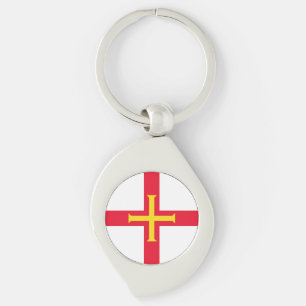 Guernsey vlag sleutelhanger