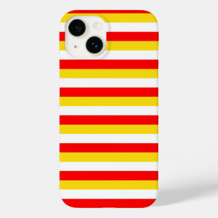 Guernsey vlag strepen rood geel wit patroon Nor Case-Mate iPhone 14 Hoesje