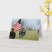 Guerre civile - Drapeau - Carte de voeux (Fleur jaune)