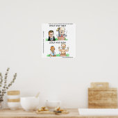 Guerre froide Ukraine Russie & USA Poster drôle (Cuisine)