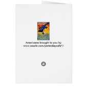 Guerre militaire vintage Recrutement avec un chat  (Dos)