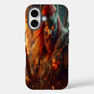 "Guerrero de Fuego | Protección Vikinga para iPhon iPhone 16 Hoesje