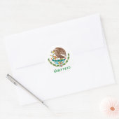 Guerrero Mexicaanse adelaar Ronde Sticker (Envelop)