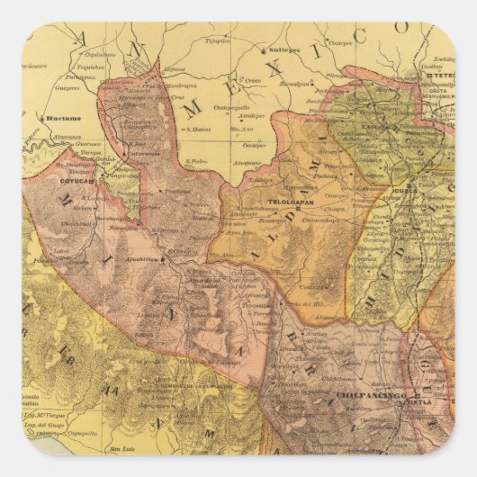 Guerrero Vierkante Sticker (Voorkant)