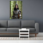 Guerrier dans la forêt | AI Art Poster
