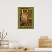 GUERRIER DE L'EXERCICE ! Poster de l'exercice d'ha (Cuisine)