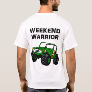 Guerrier de week-end outre de T-shirt de route