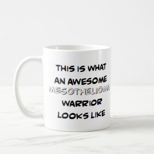 guerrier du mésothéliome, énorme tasse de café (Gauche)