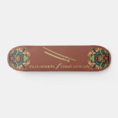 Guerrier grenouille samouraï Skateboard (Horz)