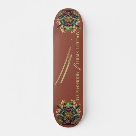 Guerrier grenouille samouraï Skateboard (Devant)