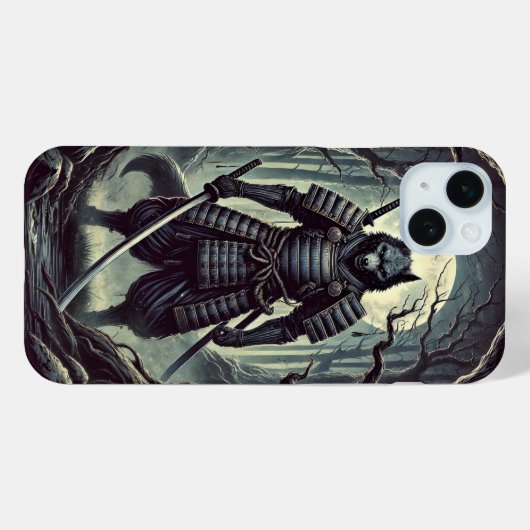 Guerrier loup - Coque iphone (Verso (horizontal))