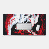 Guerrier Loup Cosmique Rouge Blanc (Clavier et souris)