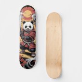 Guerrier Ours Panda Samouraï Skateboard (Recto)